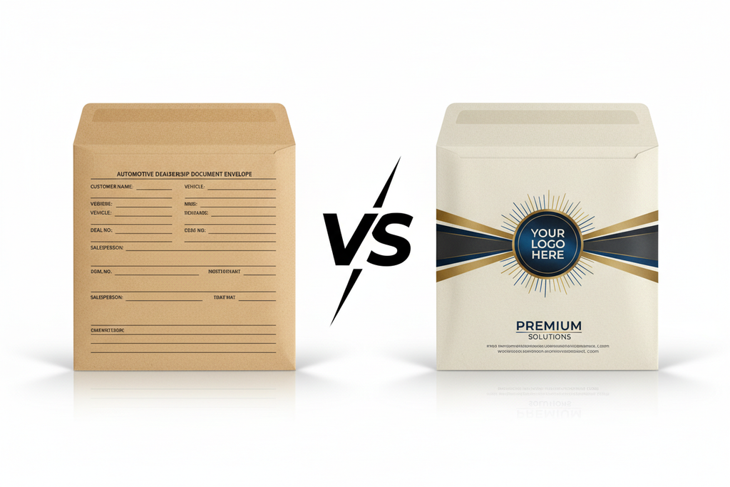 Custom vs Pre-Printed Deal Jackets: Which Is Best for Your Dealership?