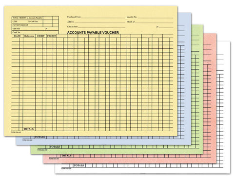 General Journal Voucher Envelopes For Accounts Payable