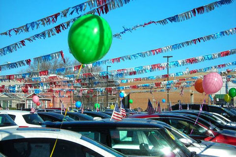 Metallic Fringe Pennants