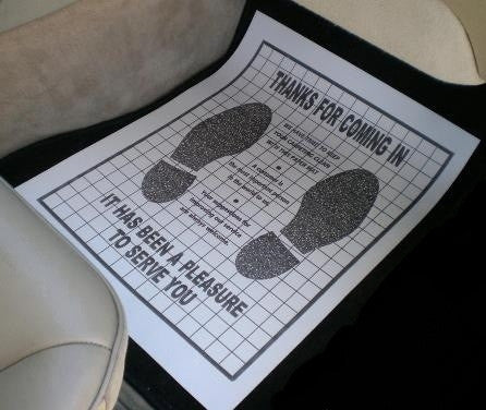 Paper Floor Mats