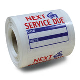 Service Reminder Stickers