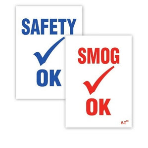 dealership supplies I Static Cling Inspection Sticker - US Auto Supplies