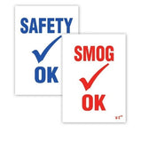 dealership supplies I Static Cling Inspection Sticker - US Auto Supplies