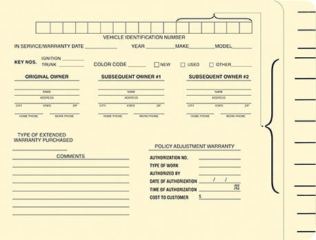 Dealer Supply | Custom File Folders | US Auto Supplies