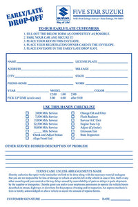 Night Drop Envelopes | US Auto Supplies