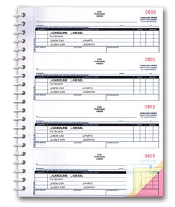 Purchase Order Books For Fuel | US Auto Supplies