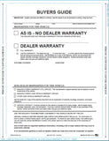 Buyers Guide Window Stickers | US Auto Supplies