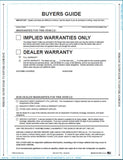 FTC Used Car Buyers Guide | US Auto Supplies