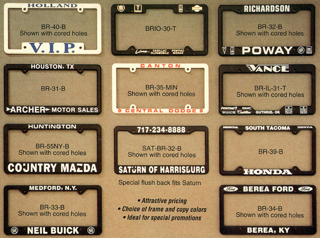 Dealership License Plate Frames | US Auto Supplies