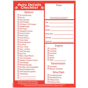 Auto Dealer Window Stickers