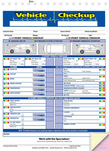 Vehicle Check Up Form - US Auto Supplies