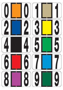 File Right Color-Code Alphabet Labels - Ringbook 