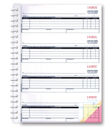 Purchase Order Books