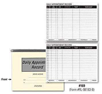 Auto Repair Appointment Schedule Books