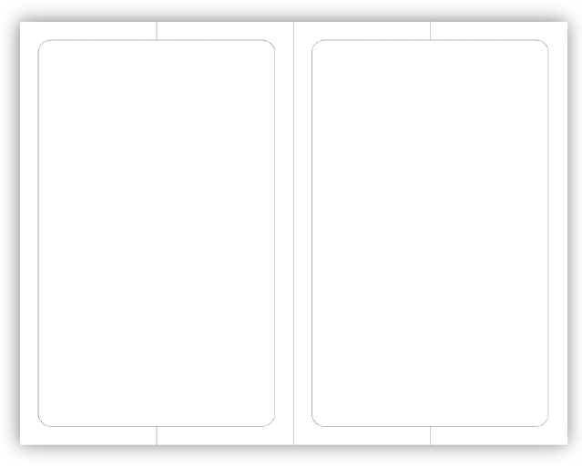 Exterior 2-Up Blank Dealer Window Stickers