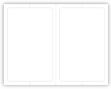 Exterior 2-Up Blank Dealer Window Stickers
