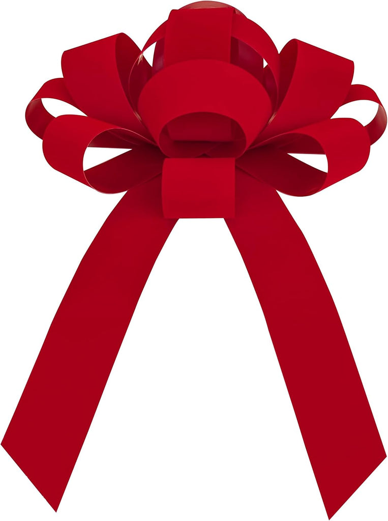 Giant Red Velvet Car Bow (43 Inch)