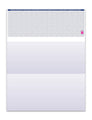 Blue security check stock paper