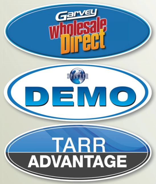 Custom Oval Windshield Stickers (Full Color)