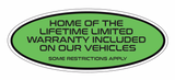 Custom Oval Windshield Stickers (Full Color)