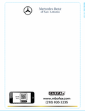 A white addendum sticker example with a QR code added