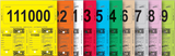 Consecutive Numbered Laminated Key Tags