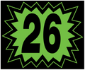 Large Windshield Year Stickers