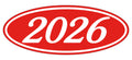 Red and White Model Year Signs | US Auto Supplies