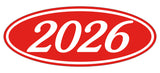 Red and White Model Year Signs | US Auto Supplies