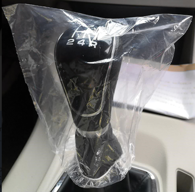 Disposable Plastic Gear Shift Covers - Small