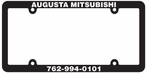 Dealer License Plate Frames - Silkscreen