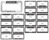 Custom Chrome Faced Dealer License Plate Frames