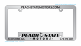 Custom Chrome Faced Dealer License Plate Frames
