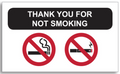 No Smoking Window Decals