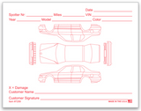 Automotive Service Write-Up Protection Forms – Red Ink