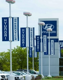 Pole Banner Bracket Hardware Kit - Single Sided (3 Foot)