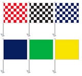 Car Window Flags - Solids / Checkered