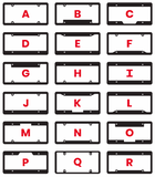 Dealership License Plate Frames - Raised Letter