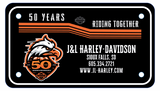 Motorcycle Backer Plates - Full Color -55 mil