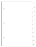 Automotive Filing Divider Sets for Dealership Deal Jackets & Records