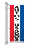 Spanish Car Dealership Slogan Bracket Pole Flags
