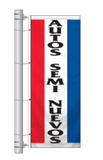 Spanish Car Dealership Slogan Bracket Pole Flags