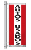 Spanish Car Dealership Slogan Bracket Pole Flags