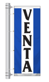 Spanish Car Dealership Slogan Bracket Pole Flags