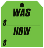 Was/Now Windshield Price Stickers