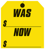 Was/Now Windshield Price Stickers