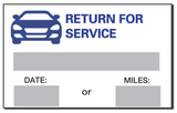 Service Reminder Stickers