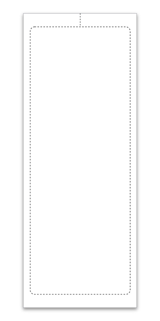 Blank Interior Dealer Addendum Stickers (4.25" x 11")