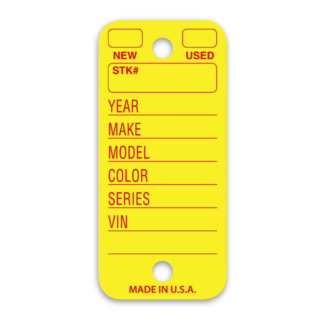 Poly Key Tags | US Auto Supplies | US AUTO SUPPLIES