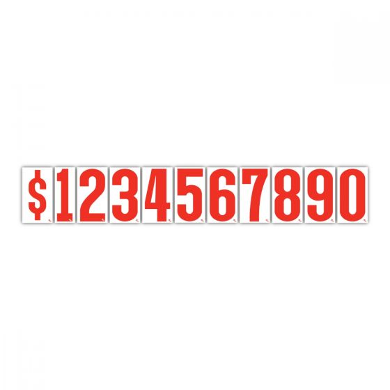 Windshield Pricing Number Stickers for Car Dealerships
